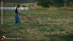 Andrea creando el laberinto